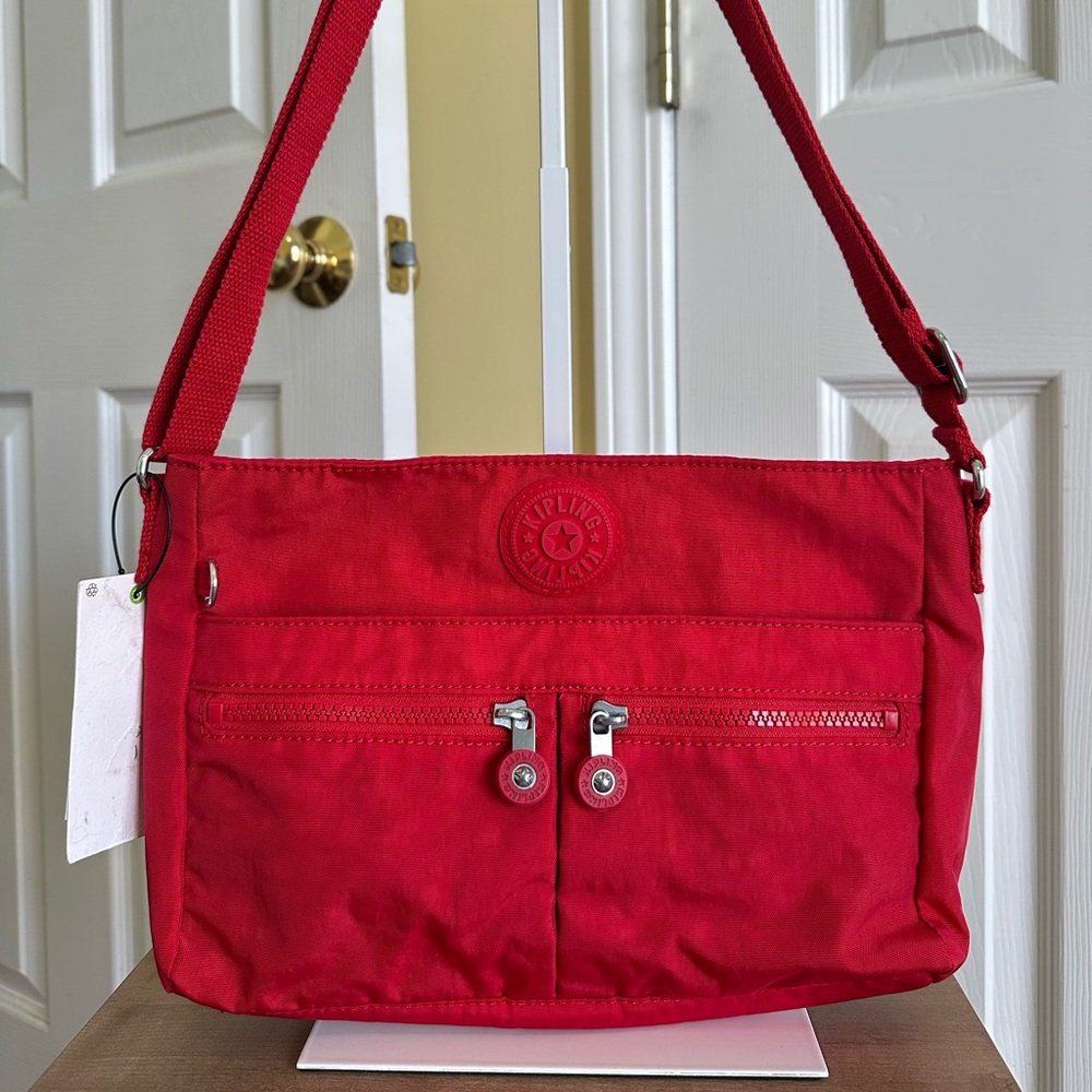 Kipling Angie Red Crossbody Bag, NWT - Picture 2 of 8